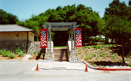 Entrance to the Hewhoshallremainnameless Greek Theater...The New Wash.