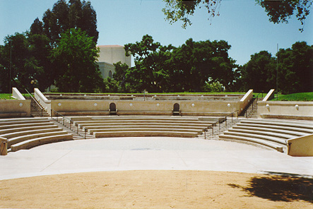 View of Wash from center stage. Note how little grass is visible.
